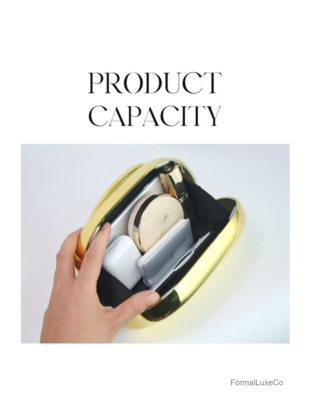 Acrylic Clutch Purse Women Metal Handle Evening Bag Wedding Party Prom Handbag